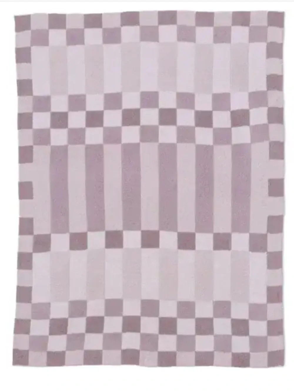 Barefoot Dreams® CozyChic Checkerboard Throw Blanket Faded Rose Multi, DISPLAY
